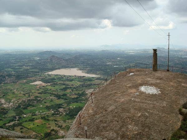 View from top of Shivagange